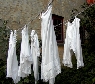 This photo of underwear a la 19th century...I think they called them bloomers ... was taken by John Nyberg of Copenhagen, Denmark.  I assume the underthings and intimate apparel you purchase at this sight will be a bit more - shall we say - updated.